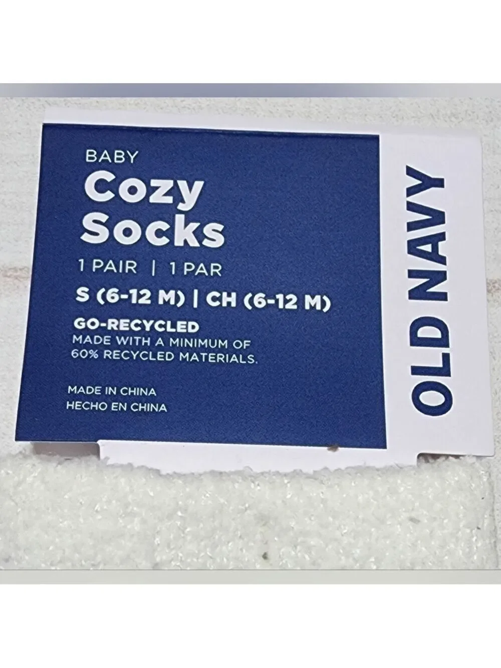 Old Navy Baby Cozy Christmas Socks Size Small (6-9 months) New With Tags